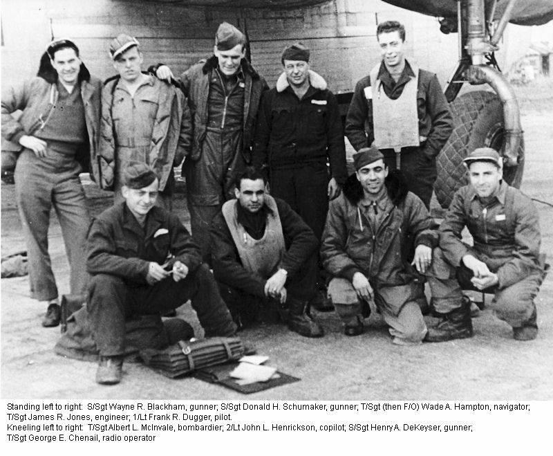 Frank Dugger and the crew of his B-24