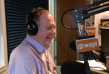 Career Coach Tim Dugger appearing on WZPL "The Smiley Morning Show"